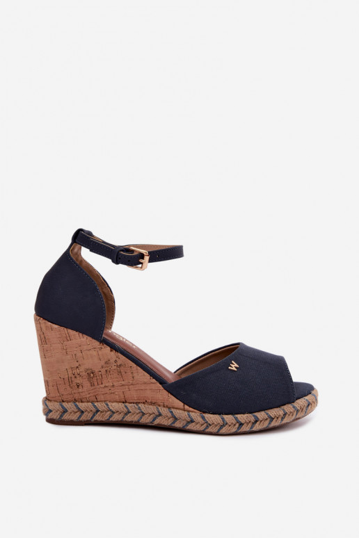 Sandali da donna blu scuro con piattaforma Su Braid INrangler 20261086.29Y