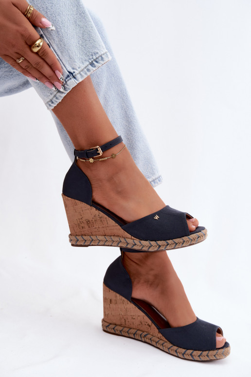 Sandali da donna blu scuro con piattaforma Su Braid INrangler 20261086.29Y