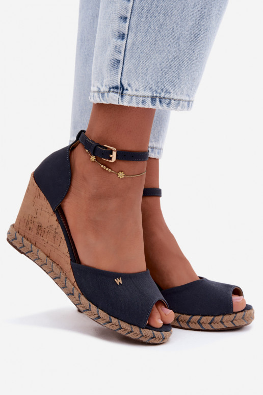 Sandali da donna blu scuro con piattaforma Su Braid INrangler 20261086.29Y
