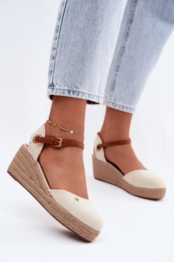 Espadrillas color sabbia con piattaforma 2
