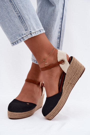 Espadrillas nere con piattaforma 2