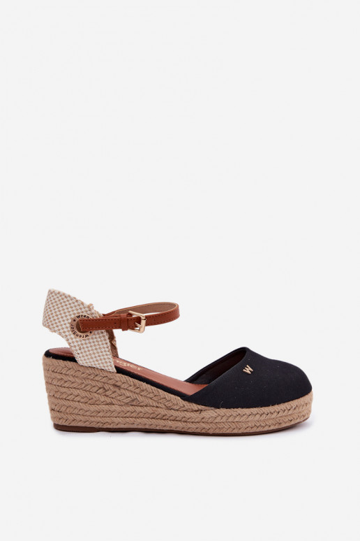 Espadrillas nere con piattaforma