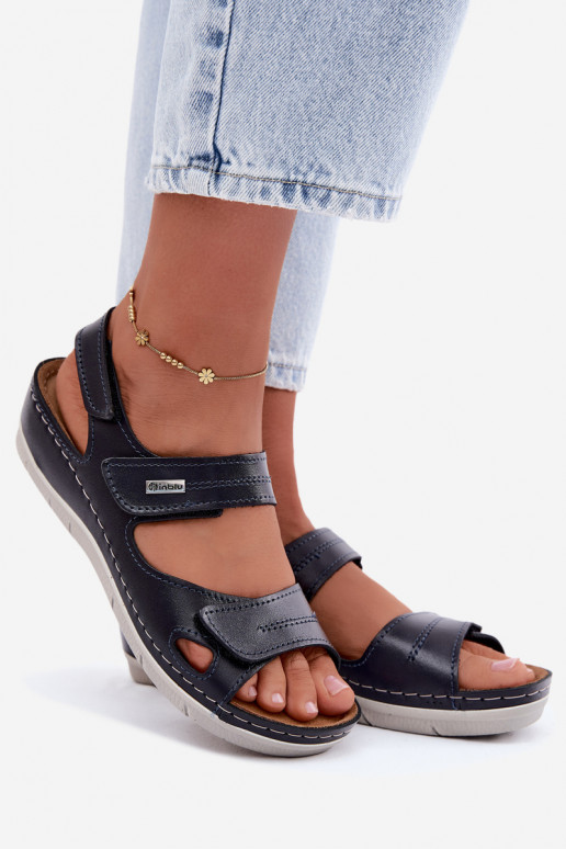 Sandali blu scuro da donna Inblu