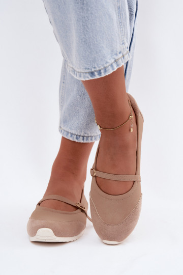 Ballerine in stile sportivo con cinturini sabbiosi Charmy 2