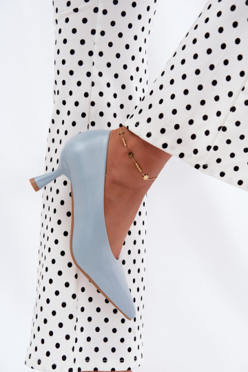 Scarpe a punta con tacchi blu Silenta 2