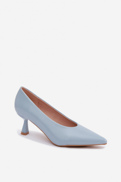 Scarpe a punta con tacchi blu Silenta