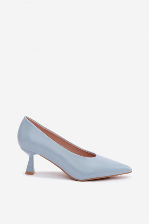 Scarpe a punta con tacchi blu Silenta