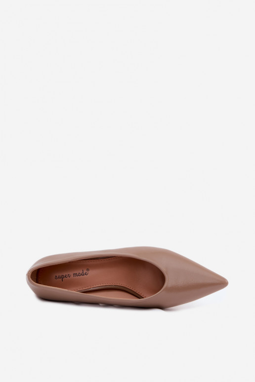 Scarpe a punta con tacchi khaki Silenta