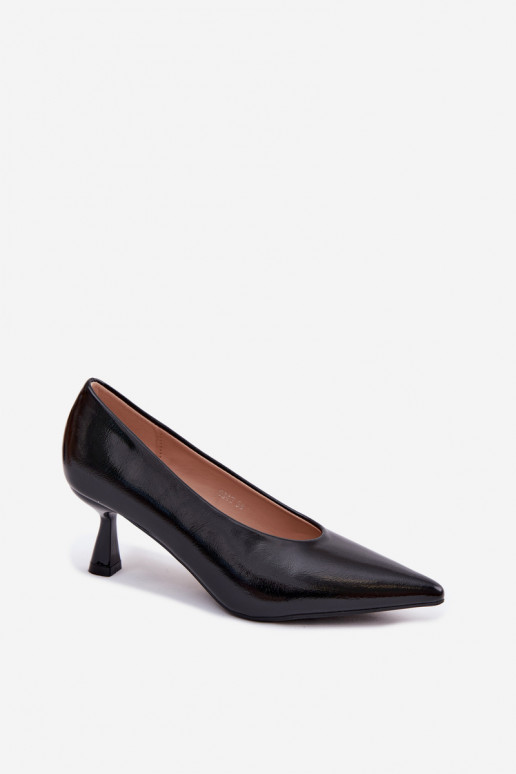 Scarpe a punta con tacchi neri Silenta