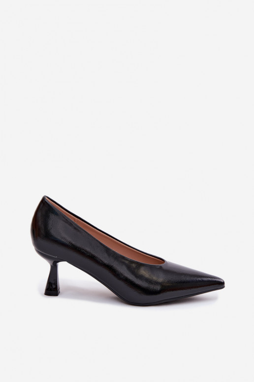 Scarpe a punta con tacchi neri Silenta