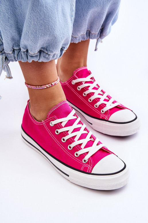 Sneakers basse classiche da donna in rosa Vegas