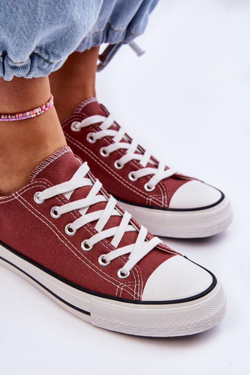 Sneakers basse classiche da donna in marrone Vegas