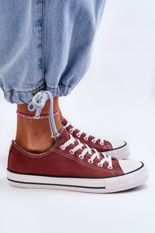 Sneakers basse classiche da donna in marrone Vegas