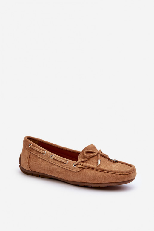 Mocassini eleganti marroni in suede Si Passione