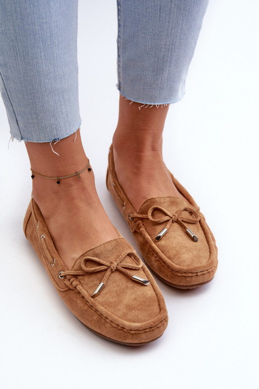Mocassini eleganti marroni in suede Si Passione
