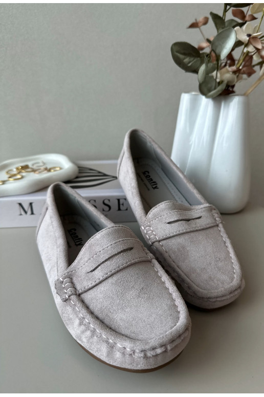 Mocassini eleganti viola in suede Lenvie