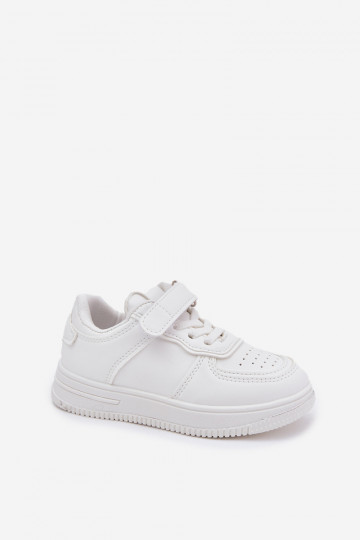 Sneakers bianchi per bambini in ecopelle Liora 2