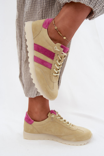Sneakers in suede giallo Cuddla