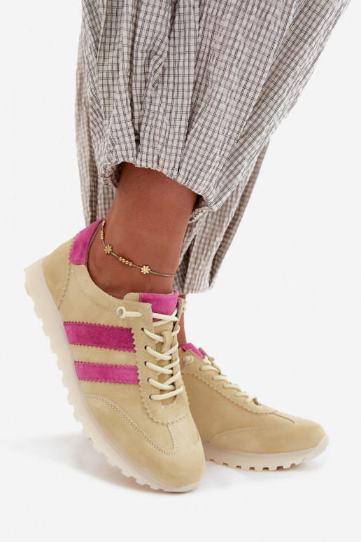 Sneakers in suede giallo Cuddla