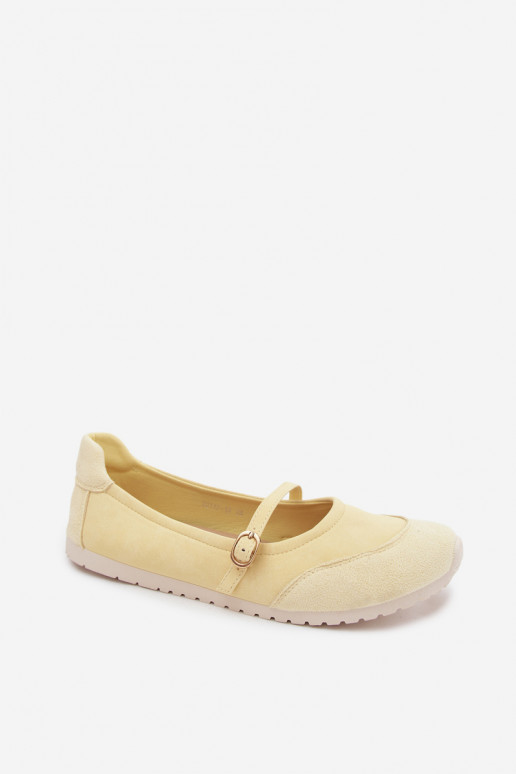 Ballerine sportive gialle con cinturini Charmy