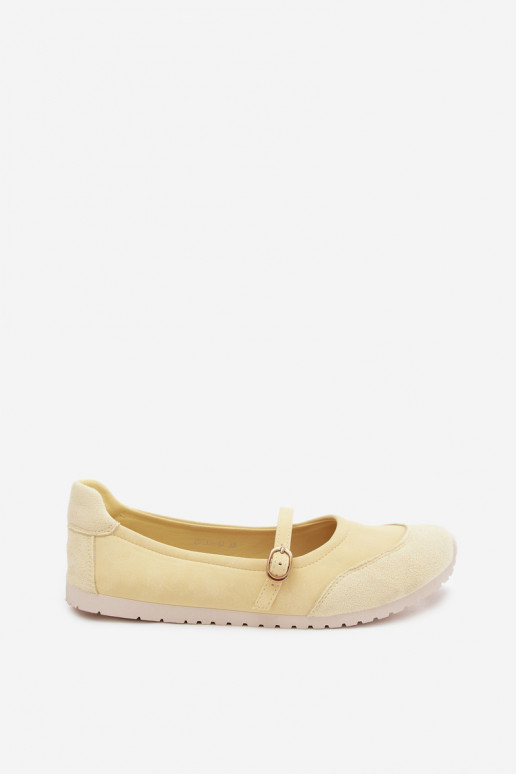 Ballerine sportive gialle con cinturini Charmy