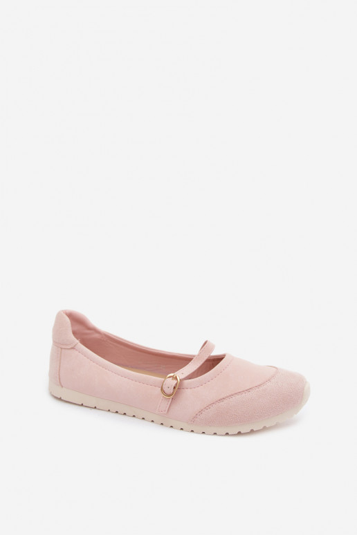 Ballerine Stile sportivo con cinghie colore rosa Charmy