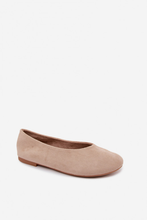 Ballerine color sabbia in suede sintetico Camdena
