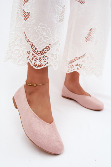 Ballerine in suede sintetico rosa Camdena