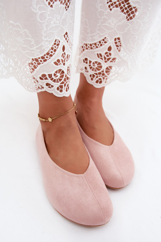 Ballerine in suede sintetico rosa Camdena