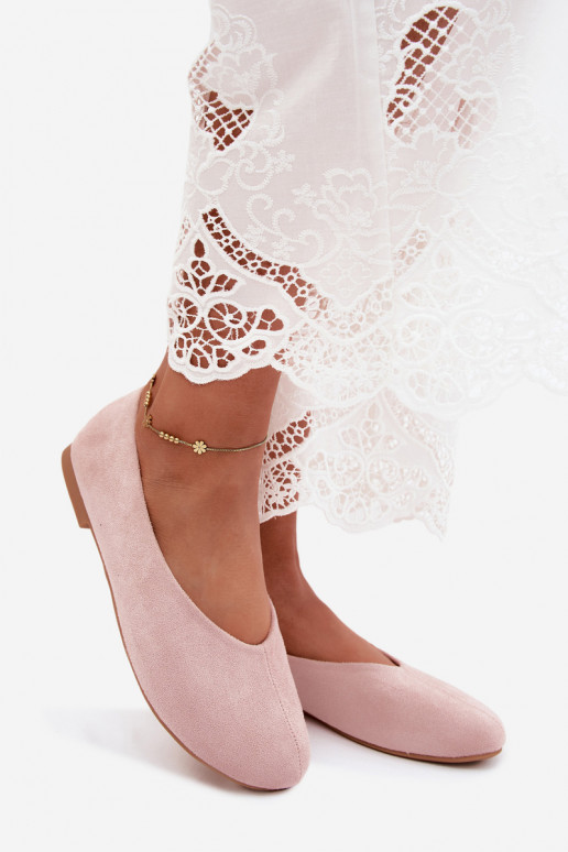Ballerine in suede sintetico rosa Camdena