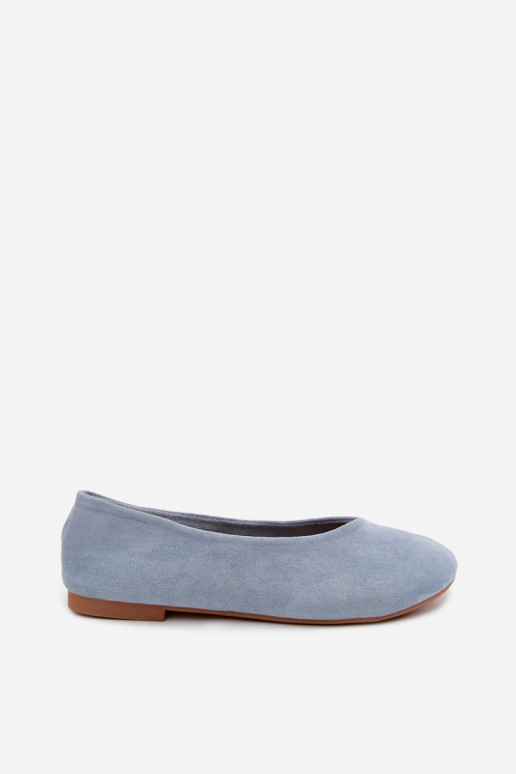 Ballerine blu in suede sintetico Camdena