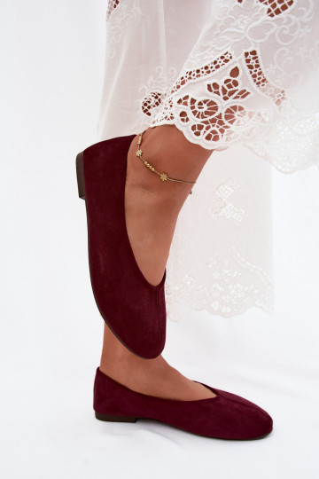 Ballerine viola in suede sintetico Camdena