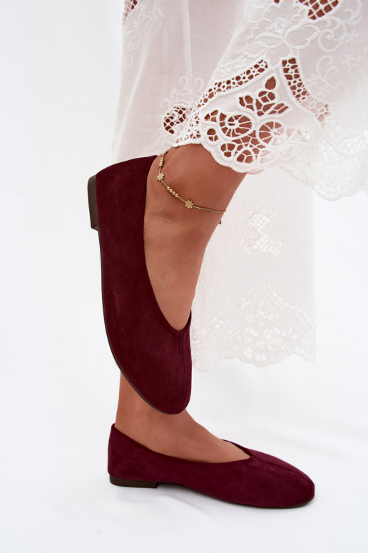 Ballerine viola in suede sintetico Camdena