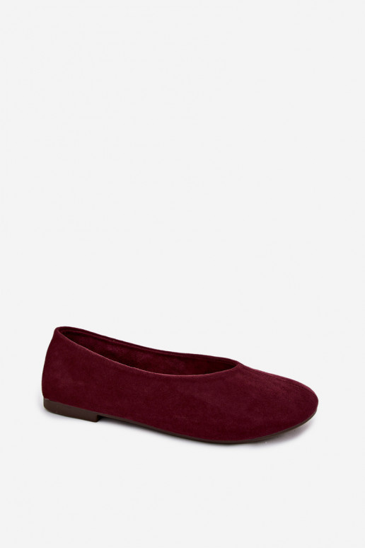 Ballerine viola in suede sintetico Camdena