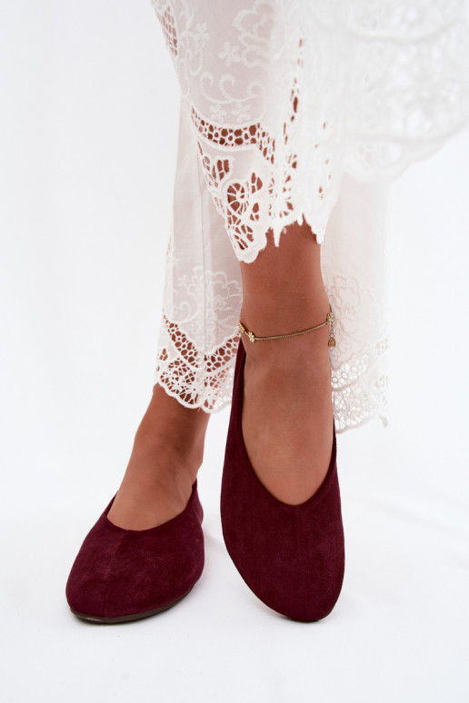Ballerine viola in suede sintetico Camdena