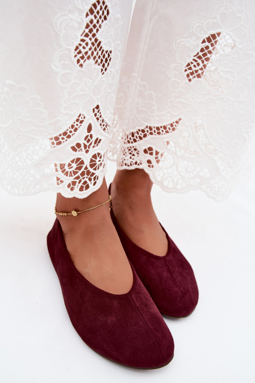 Ballerine viola in suede sintetico Camdena