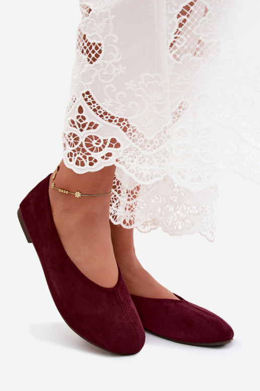 Ballerine viola in suede sintetico Camdena