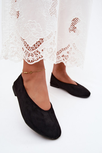 Ballerine nere in suede sintetico Camdena