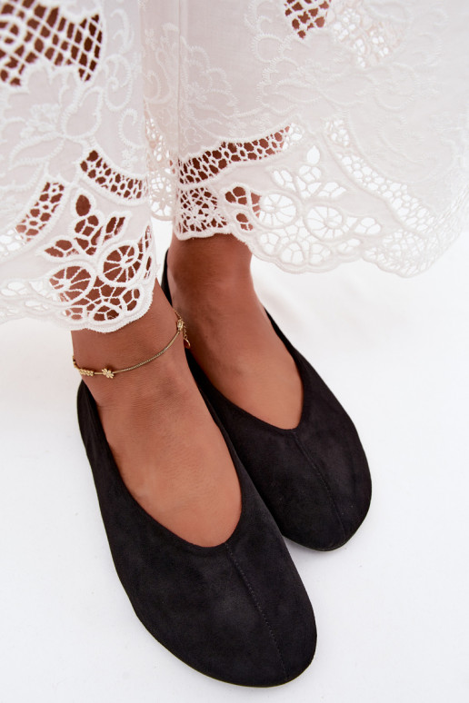 Ballerine nere in suede sintetico Camdena
