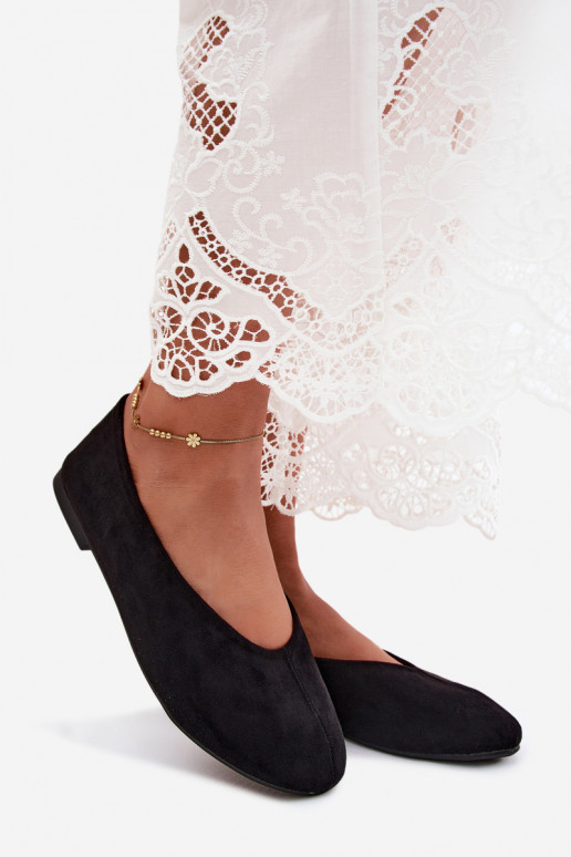 Ballerine nere in suede sintetico Camdena