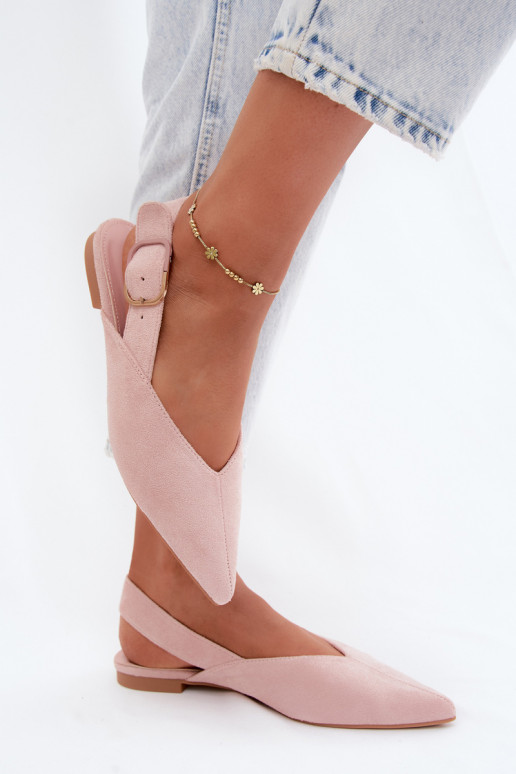 Ballerine rosa con fibbie Tanelia