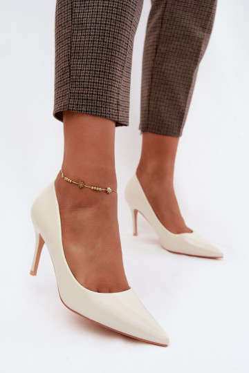 Scarpe con tacco alto in pelle sintetica con effetto lucido Zgaszona Biel Tropessa 2