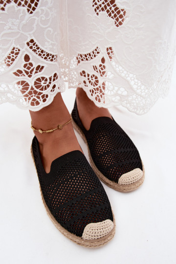 Espadrillas nere in pizzo Candessa 2