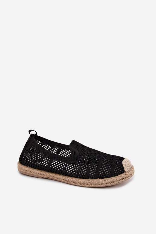 Espadrillas nere in pizzo Candessa
