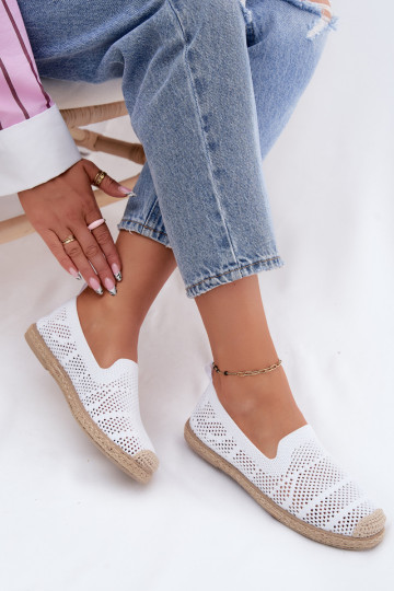 Espadrillas bianche traforate Candessa