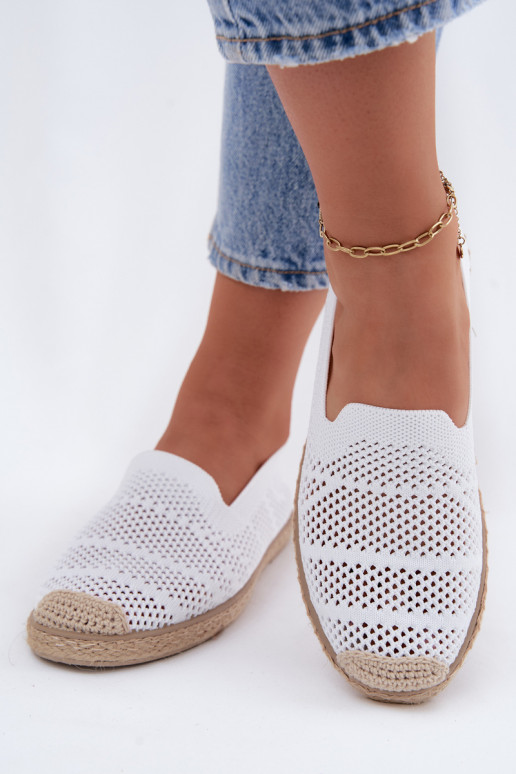 Espadrillas bianche traforate Candessa