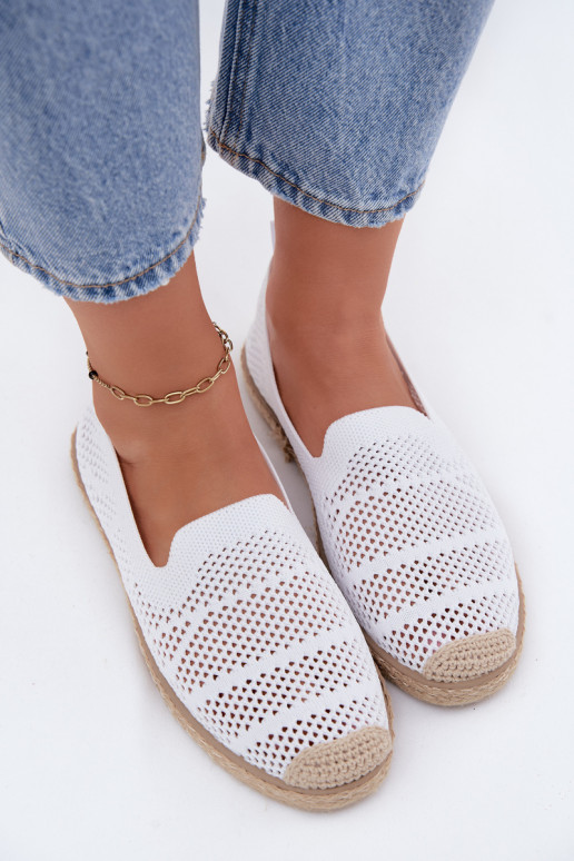 Espadrillas bianche traforate Candessa