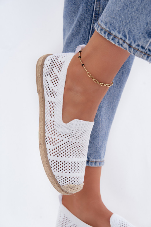 Espadrillas bianche traforate Candessa