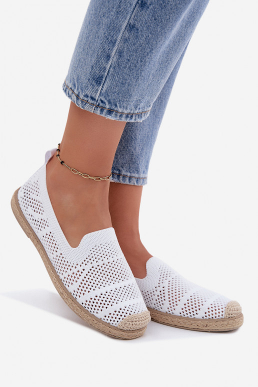 Espadrillas bianche traforate Candessa