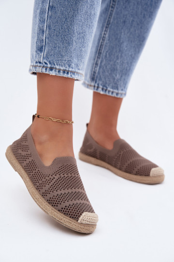 Espadrillas color khaki traforate Candessa